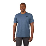 Milwaukee Men's Large Blue Cotton/Polyester Short-Sleeve Hybrid Work T-Shirt (3-Pack)
