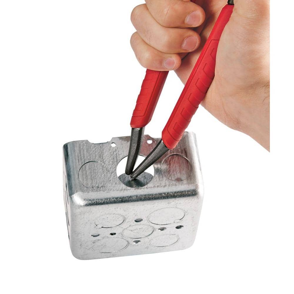 Milwaukee 6 in. and 10 in. Comfort Grip Straight Jaw Pliers Set with 8 in. Comfort Grip Long Nose Pliers