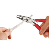 Milwaukee 6 in. and 10 in. Comfort Grip Straight Jaw Pliers Set with 8 in. Comfort Grip Long Nose Pliers