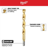 Milwaukee Thunderbolt Titanium Drill Bit Set, 29-Piece (135° Split Point, 3-Flat Shank)