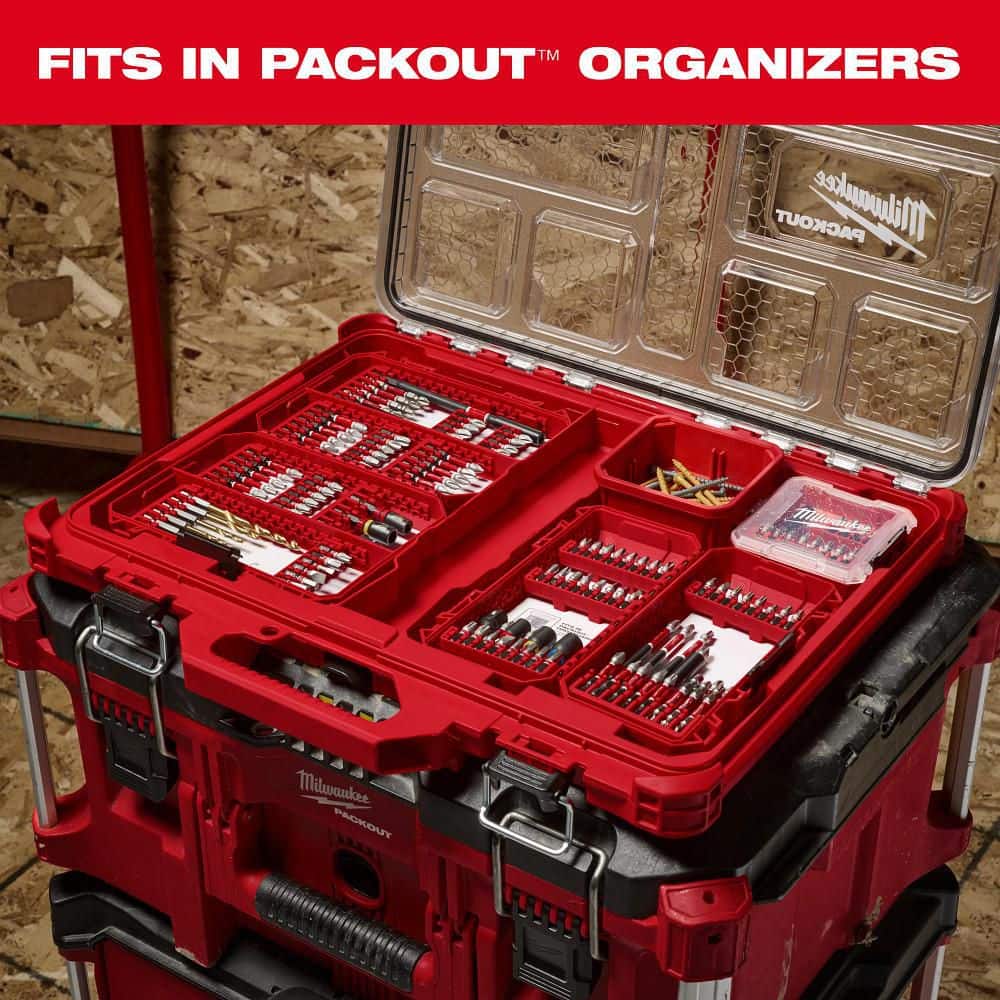 Milwaukee Thunderbolt Titanium Drill Bit Set, 29-Piece (135° Split Point, 3-Flat Shank)