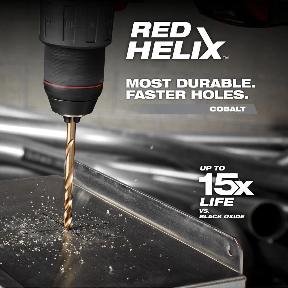 Milwaukee 1/8 in. Cobalt RED HELIX Twist Drill Bit (48-89-2305)