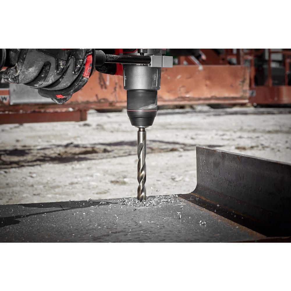 Milwaukee RED HELIX Cobalt Twist Drill Bit, 3/8 in. Diameter, 5 in. Length