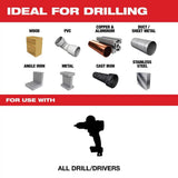 Milwaukee Cobalt RED HELIX Twist Drill Bit Set for Drill Drivers, 29-Piece (3-Flat Shank)