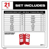 Milwaukee SHOCKWAVE Impact Duty Titanium Drill Bit Set (15-Piece)