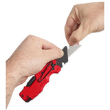 Milwaukee FASTBACK 6-in-1 Folding Knife with 3 in. Blade and General Purpose Utility Blades (50-Pack)