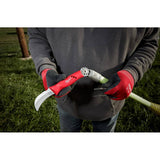 Milwaukee Lineman's Hawkbill Knife with STICKWORK 3-in-1 Ring, 3.25 in Blade