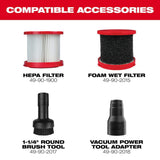 Milwaukee M18 18-Volt 2 Gal. Lithium-Ion Cordless Wet/Dry Vacuum with M18 XC 5.0 Ah Starter Kit