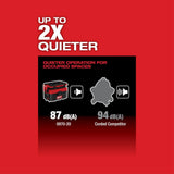 Milwaukee M18 FUEL PACKOUT Cordless 2.5 Gal. Wet/Dry Vacuum with AIR‑TIP 1-1/4 in.–2-1/2 in. Brush & Crevice Kit