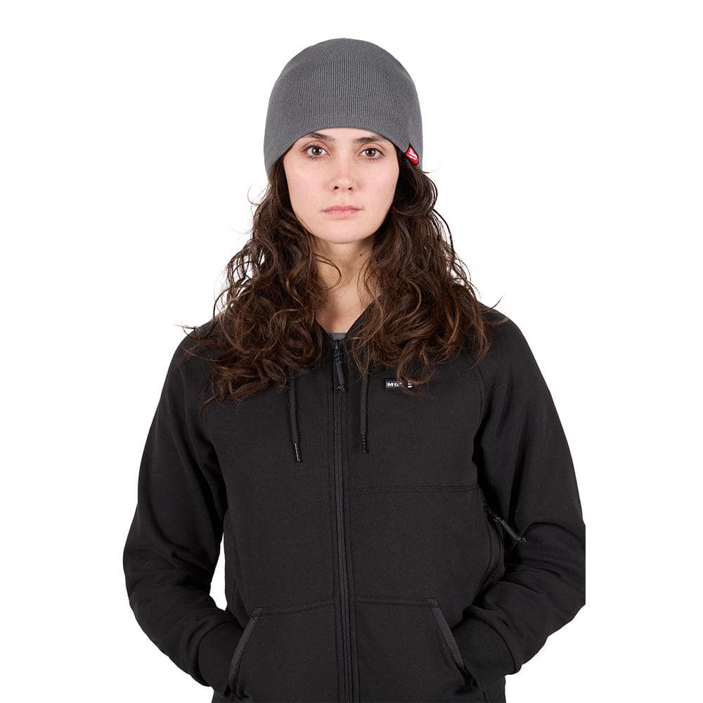 Milwaukee Men's Gray Fleece-Lined Beanie Cap, One Size Fits Most