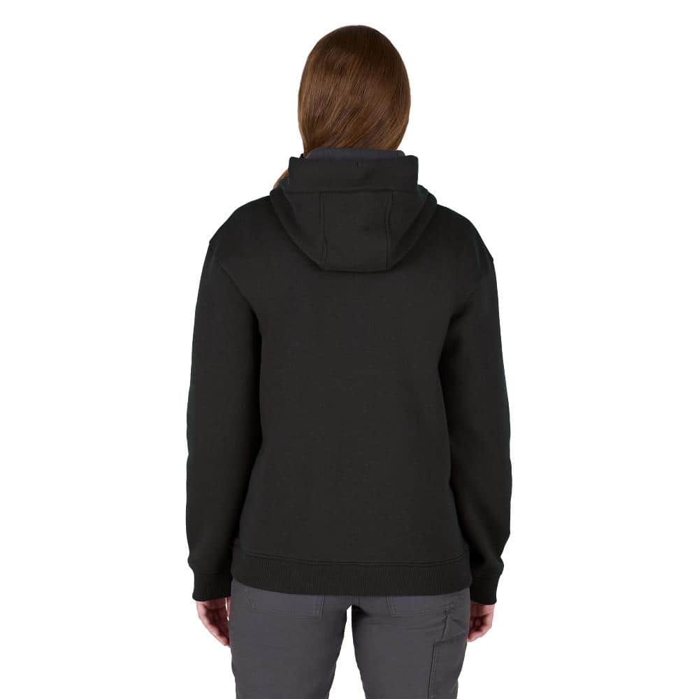 Milwaukee Women's Large Black Midweight Cotton/Polyester Long-Sleeve Pullover Hoodie