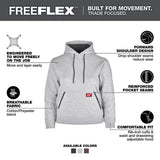 Milwaukee Women’s Large Gray Midweight Cotton/Polyester Long-Sleeve Pullover Hoodie