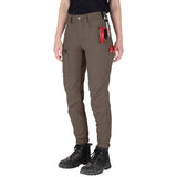 Milwaukee Women’s Brown GRIDIRON Double-Knee Jogger Work Pants with 6 Pockets, 29" Inseam