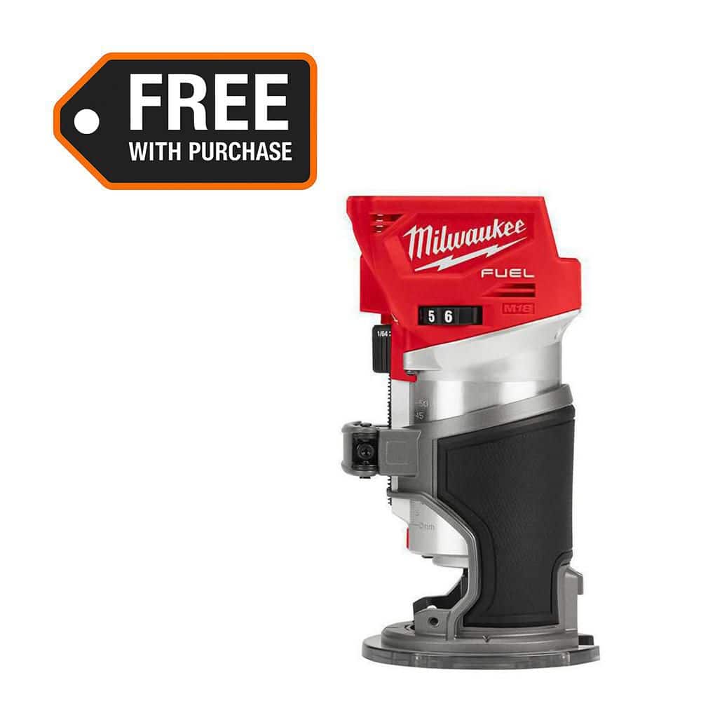 Milwaukee 2723-20 M18 FUEL Compact Router, Tool-Only (Bare Tool)