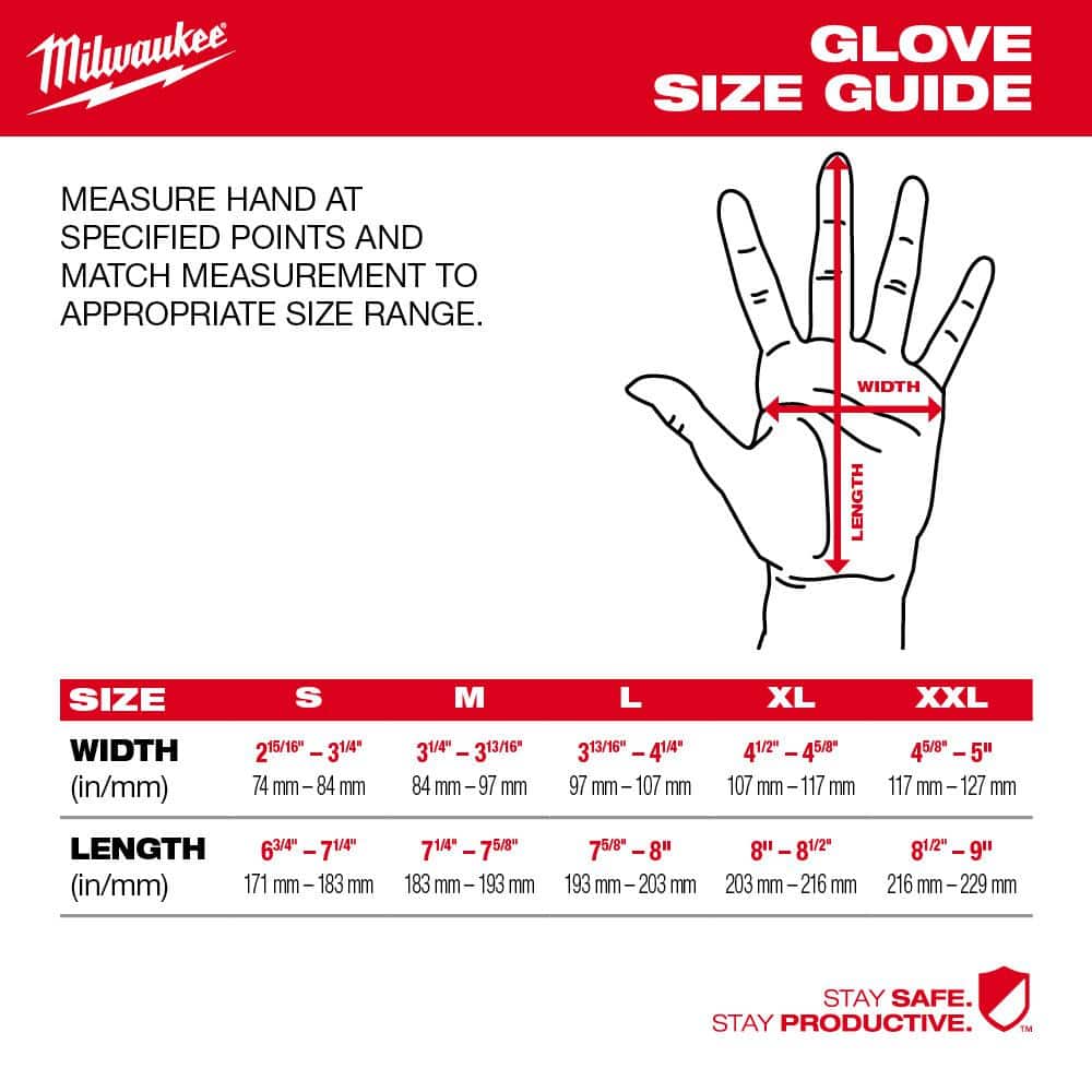 Milwaukee Small Demolition Gloves, Touchscreen-Enabled (3-Pack)
