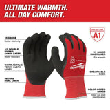 Milwaukee X-Large Red Latex Level 1 Cut Resistant Insulated Winter Dipped Work Gloves (12-Pack)