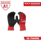 Milwaukee XX-Large Cut Level 1 Insulated Winter Dipped Latex Work Gloves, Red/Black (12-Pack) – 48-22-8914B