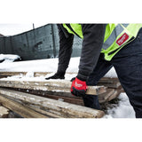 Milwaukee Large Winter Demolition Gloves, Black/Red – Waterproof, Insulated, SMARTSWIPE (Size L)