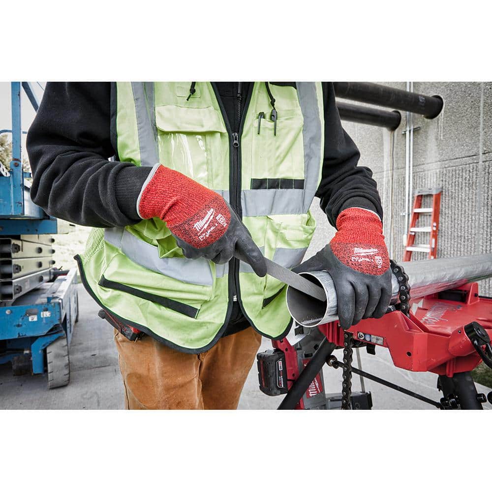 Milwaukee X-Large Red Latex A4 Cut-Resistant Insulated Winter Dipped Work Gloves (2-Pack)