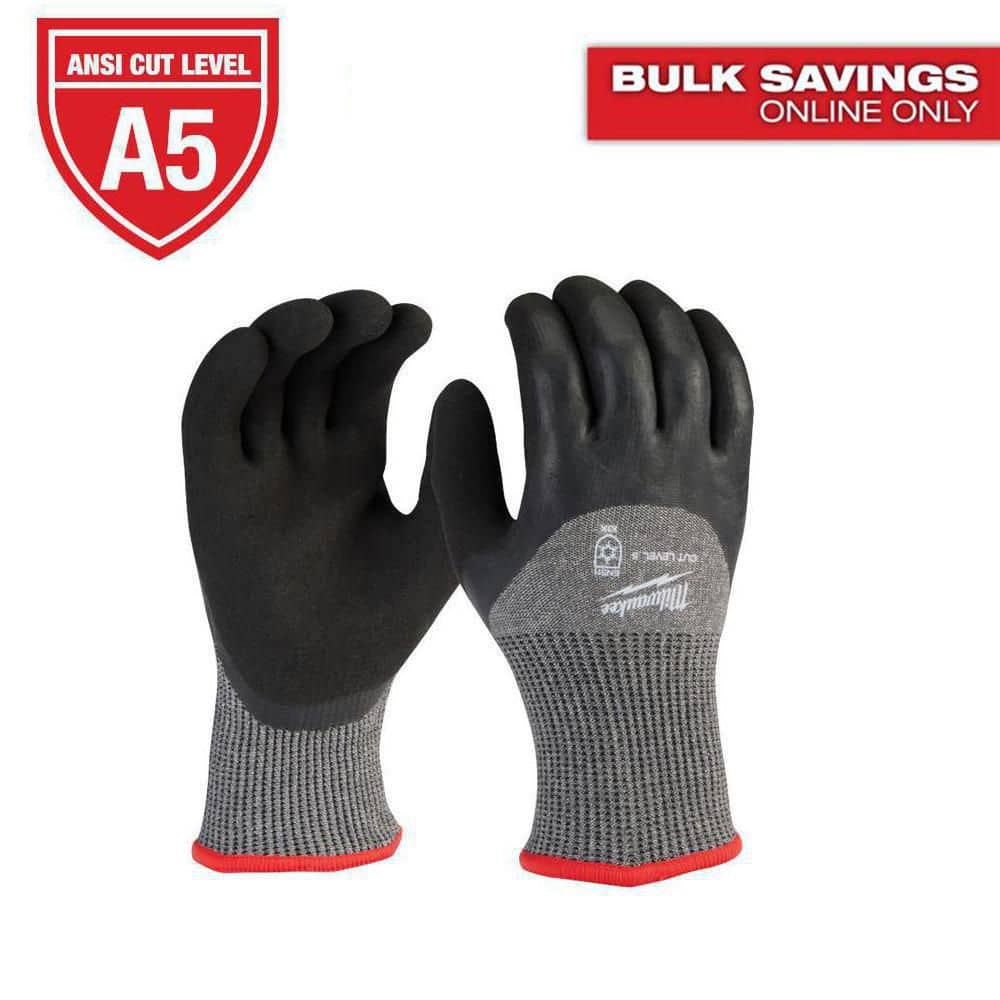 Milwaukee XX-Large Red Latex Level 5 Cut Resistant Insulated Winter Dipped Work Gloves (12-Pack)