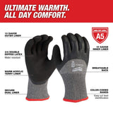Milwaukee XX-Large Red Latex Level 5 Cut Resistant Insulated Winter Dipped Work Gloves (12-Pack)