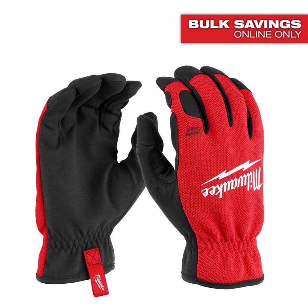 Milwaukee Large Red Lightweight Work Glove with Flexible Cuff
