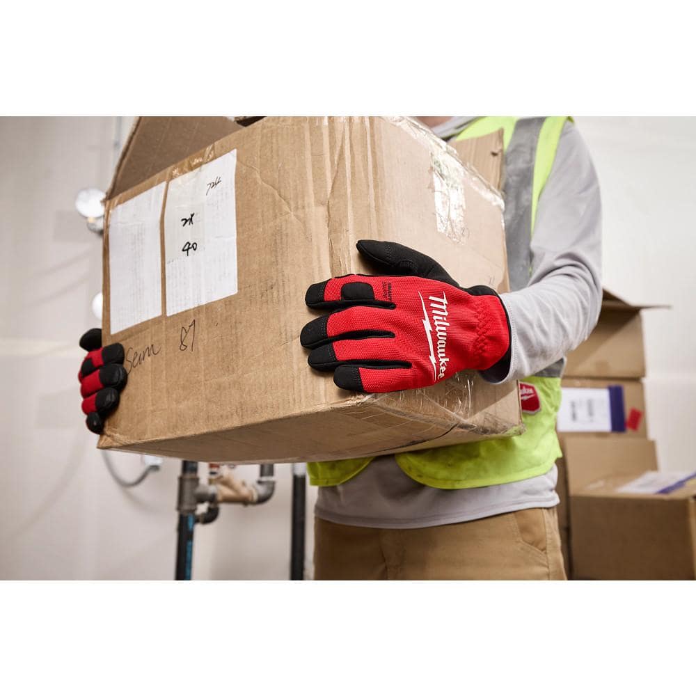 Milwaukee X-Large Red Lightweight Work Glove with Flexible Cuff