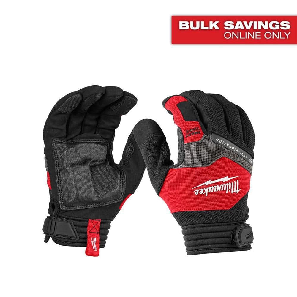 Milwaukee 2X-Large Anti‑Vibration Work Glove, SMARTSWIPE, Synthetic Leather