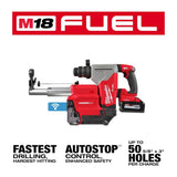 Milwaukee MX FUEL ROCKET Tower Light/Charger with M18 FUEL 1-1/8 in. SDS -Plus Rotary Hammer/Dust Extractor Kit