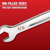 Milwaukee SAE and Metric Combination Wrench Mechanics Tool Set (14-Piece)