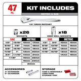 Milwaukee 183‑Piece SAE & Metric Combination Wrench, Ratchet & Socket Mechanics Tool Set