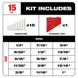 Milwaukee 183‑Piece SAE & Metric Combination Wrench, Ratchet & Socket Mechanics Tool Set