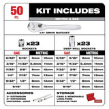 Milwaukee 183‑Piece SAE & Metric Combination Wrench, Ratchet & Socket Mechanics Tool Set