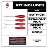 Milwaukee Combination Metric Wrench Mechanics Tool Set with Hook & Pick Set, 19-Piece (8–22 mm)