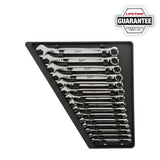 Milwaukee Combination SAE & Metric Wrench Mechanics Tool Set with Screwdriver Set (40-Piece)