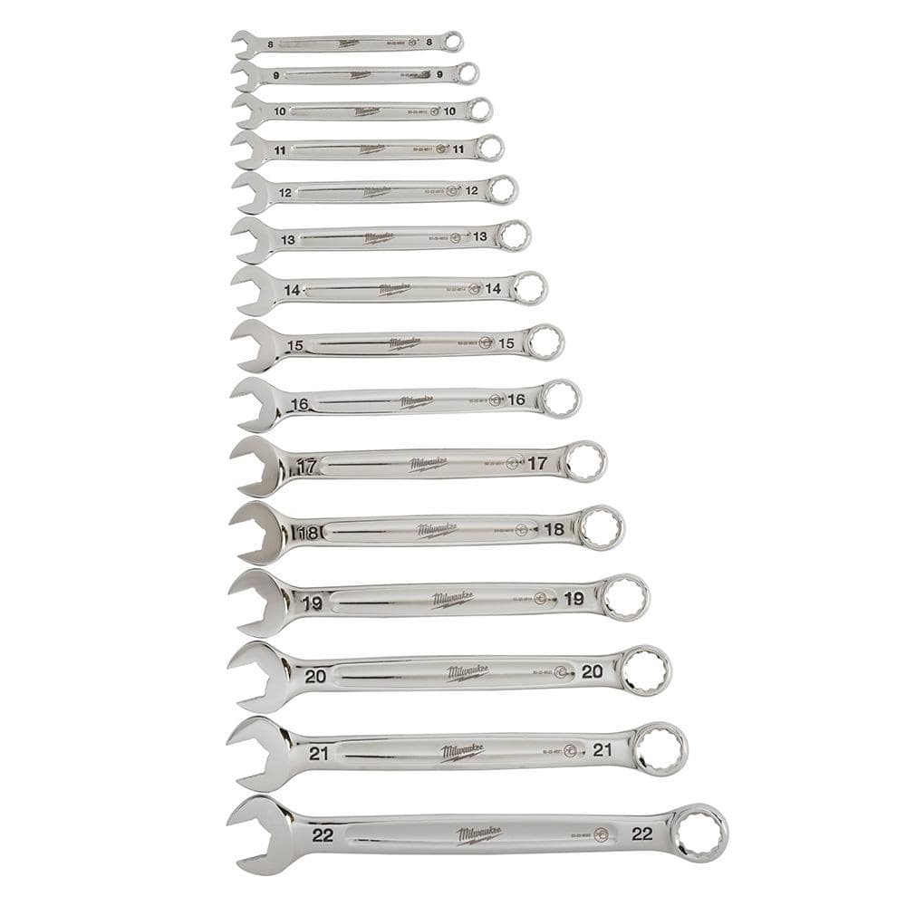 Milwaukee Combination SAE & Metric Wrench Mechanics Tool Set with Screwdriver Set (40-Piece)