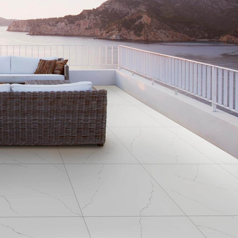 MSI Miraggio Gold 2 cm. x 24 in. x 24 in. Matte Porcelain Marble Look Paver Tile (240 sq. ft./Pallet)