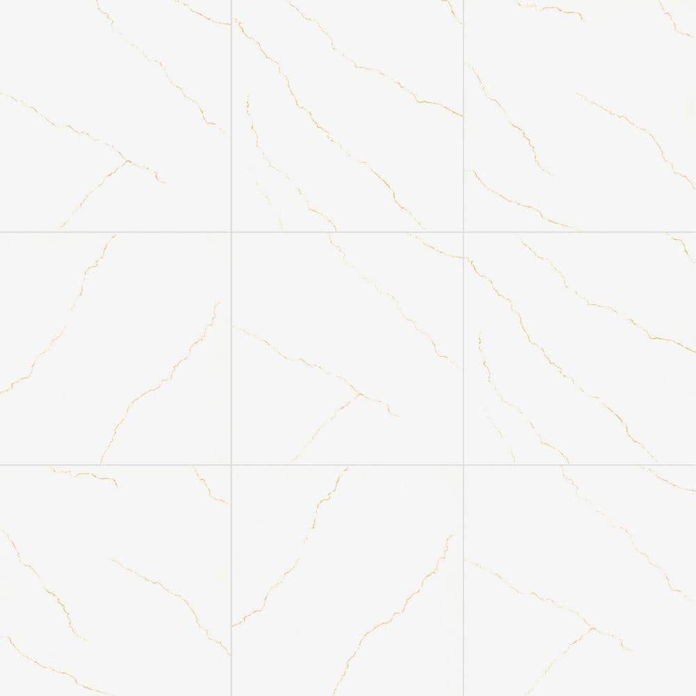 MSI Miraggio Gold 2 cm. x 24 in. x 24 in. Matte Porcelain Marble Look Paver Tile (8 Sq. Ft./Case)