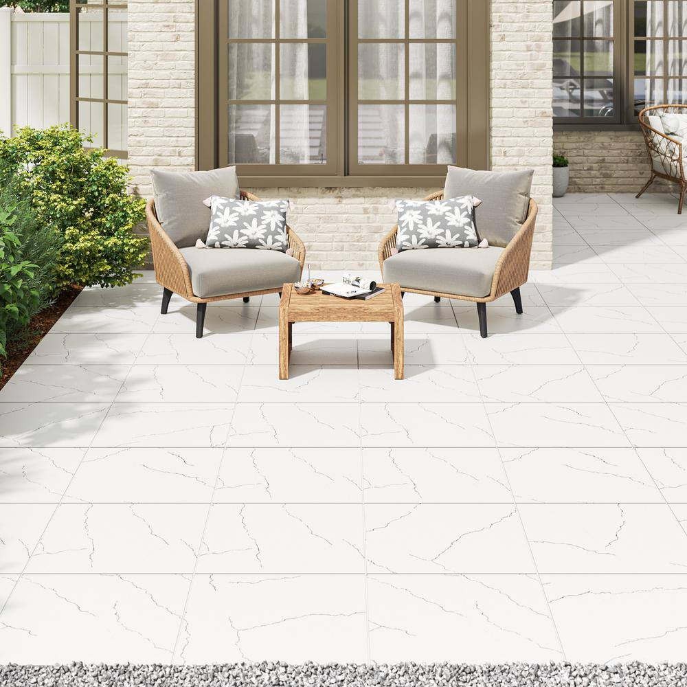 MSI Miraggio Gray 2 cm. x 24 in. x 24 in. Porcelain Paver Tile (8 Sq. Ft./Case)