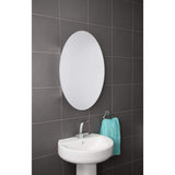 Croydex 21 in. W x 31 in. H Frameless Aluminum Surface-Mount Bathroom Medicine Cabinet with Easy Hang System