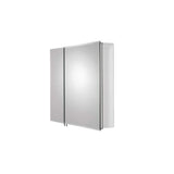 Croydex 30 in. W x 25.25 in. H x 5-1/4 in. D Frameless Aluminum Recessed or Surface-Mount Medicine Cabinet with Easy Hang System