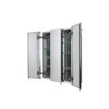 Croydex 30 in. W x 26 in. H Frameless Aluminum Recessed or Surface-Mount Bathroom Medicine Cabinet with Easy Hang System