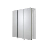 Croydex 30 in. W x 26 in. H Frameless Aluminum Recessed or Surface-Mount Bathroom Medicine Cabinet with Easy Hang System