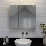 Croydex 30 in. W x 26 in. H Frameless Aluminum Recessed or Surface-Mount Bathroom Medicine Cabinet with Easy Hang System