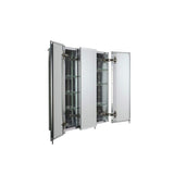 Croydex 30 in. W x 26 in. H Frameless Aluminum Recessed or Surface-Mount Bathroom Medicine Cabinet with Easy Hang System