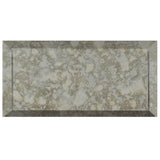 Merola Tile Lustre Beveled Antique Mirror 3 in. x 6 in. Glass Subway Wall Tile (10.95 sq. ft. / Case)