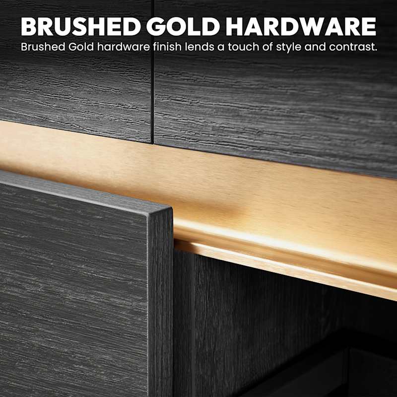 Miseno Huesca 84" Free Standing Double Basin Vanity Set with Cabinet and Composite Stone Top – No Mirror (North American Oak)