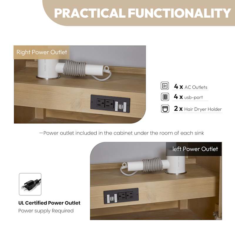 Miseno Cádiz 84" Free Standing Double Basin Vanity Set with Cabinet & Composite Stone Top – Washed Ash Grey