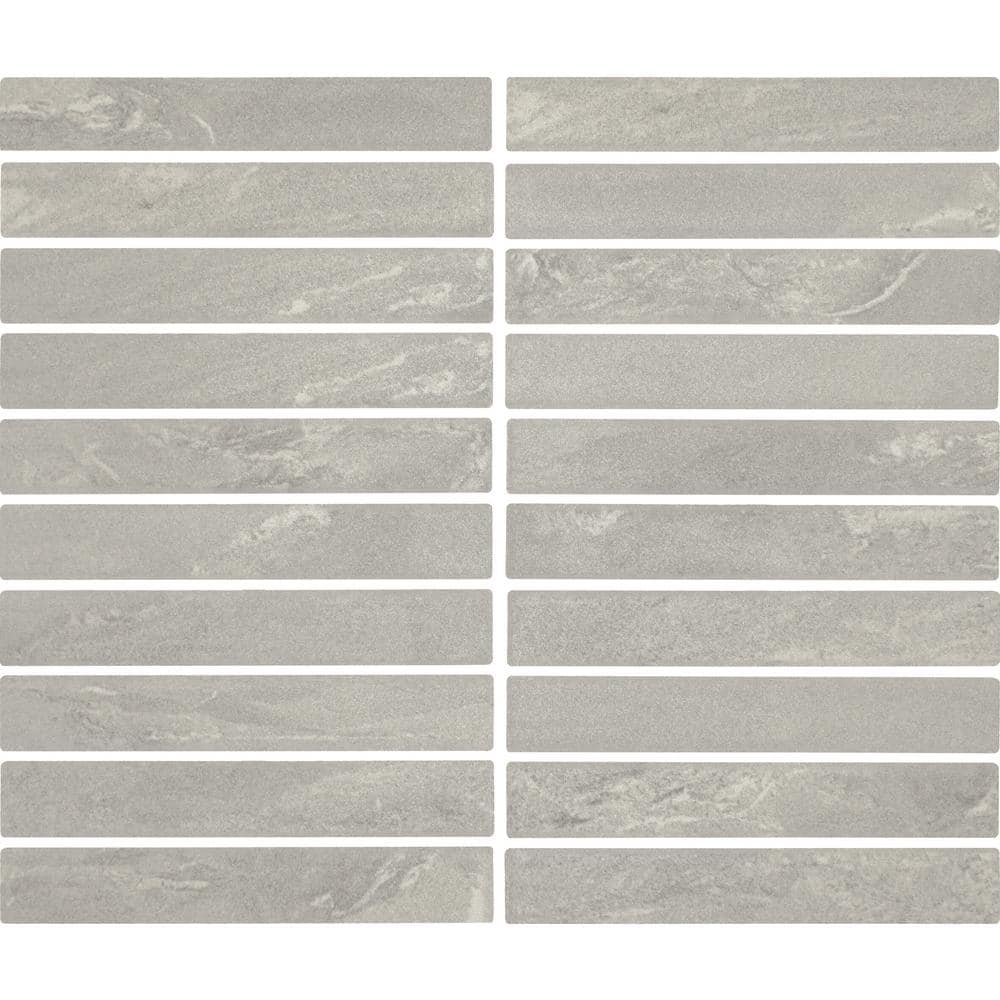 Daltile Bryne Mist 12 in. x 10 in. Glazed Ceramic Straight Joint Mosaic Tile (8.3 sq. ft./case)