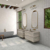 Daltile Bryne Mist 12 in. x 10 in. Glazed Ceramic Straight Joint Mosaic Tile (8.3 sq. ft./case)